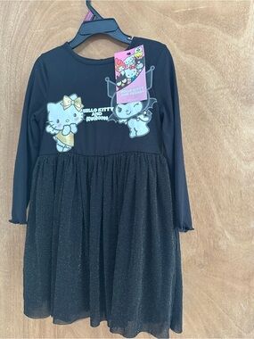 Hello Kitty Black Glitter Tulle Dress